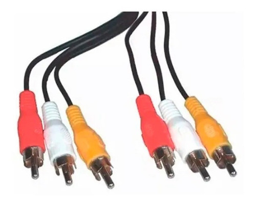 Cable Rca Macho A Rca Macho Con 3 Conectores