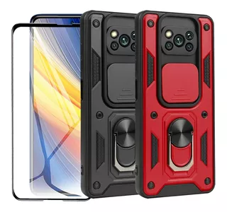 Funda Slider Para Xiaomi Poco X3 M2007j20cg Incluye Mica 9d