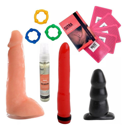 Consoladores Vibrador Combo Sexual 7 Productos Juegos Sexual