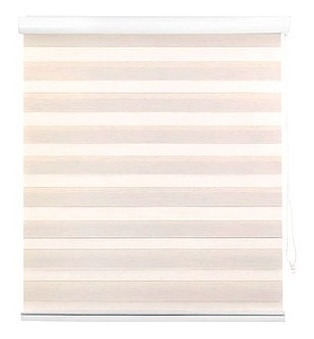 Cortina Roller Zebra 80x165cm Textura Beige / Dechaus