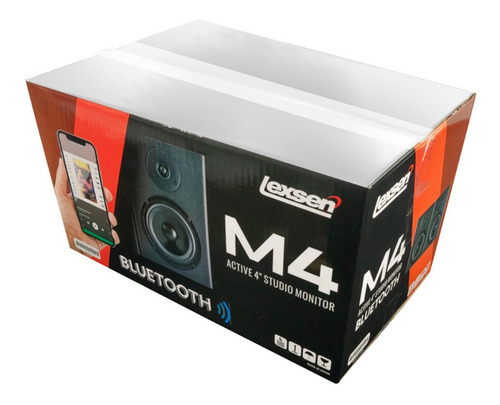 Imagen 4 de 6 de Parlantes Monitores De Estudio Lexsen M4 30w Rms + Bluetooth