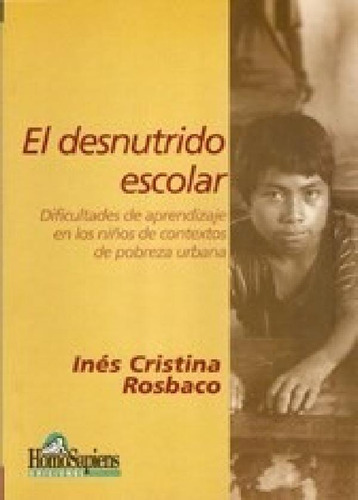 Libro - Desnutrido Escolar Dificultades De Aprendizaje En L