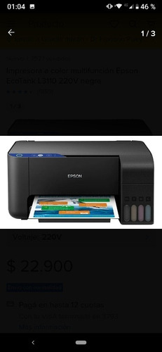 Impresora Epson L 3150 Nueva Caja Apenas Dañada. Acolor Wifi