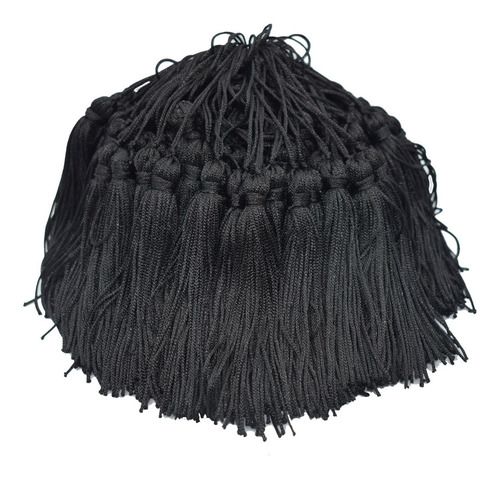 Franjas De Seda Pingente Tassel Azul Claro 25 Unidades Cor Preto