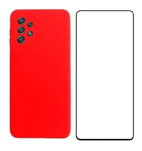 Forro Silicone Case + Cerámico Irrompible Para Samsung A52