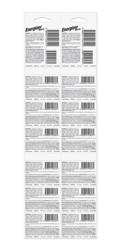 Pila Energizer Max Aaa Alcalina Tira 12 Unidades