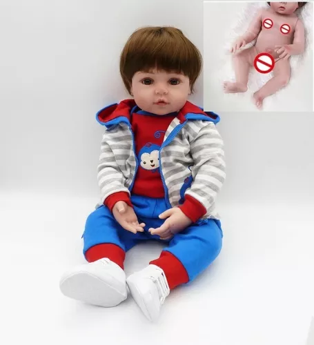 Bebê Reborn Menino Corpo Silicone : : Brinquedos e Jogos