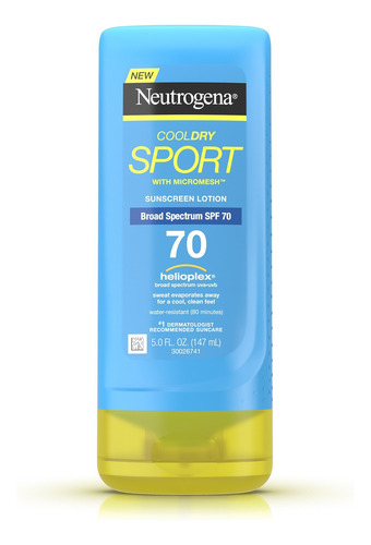Protector solar Neutrogena Cooldry 70FPS en spray 147mL