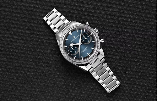 Reloj Hombre Pagani Design Pd-1766 Crono Sumergible Plateado Plateado Azul