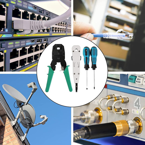 Kit Ferramentas Rede Informática Testador Lan Crimpar Rj45