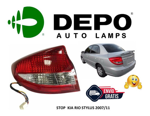 Faro Stop Izquierdo Kia Rio Stylus 07-11 Depo