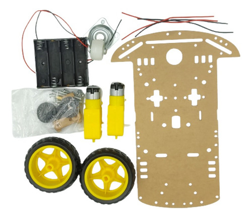 Kit Robot Carrito Chassis 3 Ruedas 2wd Arduino