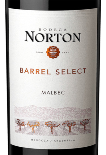 Vino Tinto Norton Barrel Select Malbec 750ml
