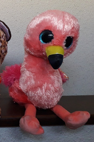 Peluche Ty Beanie Boos Flamingo Gilda 22,5 Cm Como Nuevo