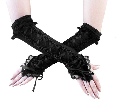 Guantes Mitones Goth Rock Gótico Te008