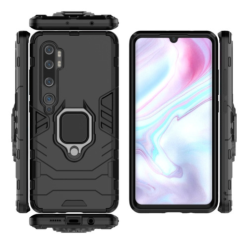 Xiaomi Mi Note 10 / 10 Pro / Case Black Panther Ring Premium