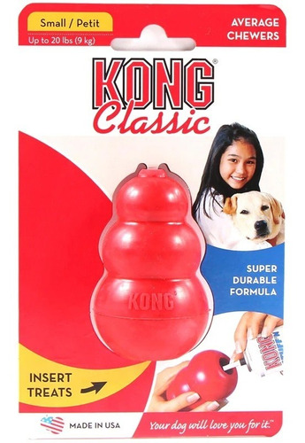 Juguete Para Perros Kong Classic Rojo S