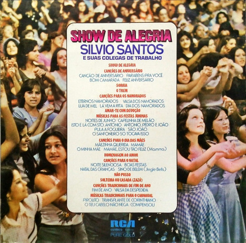 Silvio Santos Lp Show De Alegria Colegas De Trabalho 16159