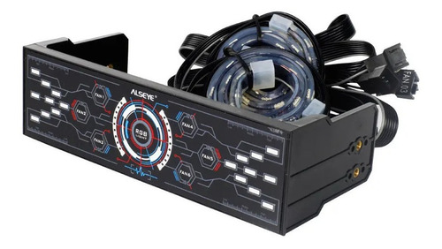 Controlador Ventiladores Alseye R-600 24w X 6 + 2 Tiras Led