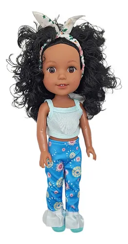 K Black Enamel Doll 12.6-inch Mini Black Enamel Doll Ch 6933
