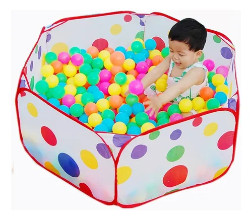 Pelotero Infantil Juguete Plegable Corral Sin Pelotas Blanco