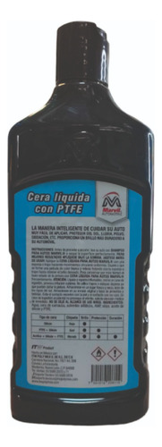 Kit 3 Ceras Liquida Marvil Azul Ptee Y Silicón Para Auto