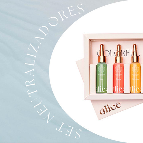 Set Neutral Alice Cosmetics 6 Pigmentos Microblading 15ml Color Marrón