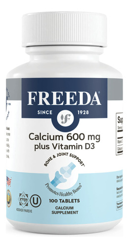 Freeda Calcio 600 Mg Vitamina D3 400 Ui Tabletas  Suplement
