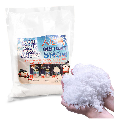 Polvo De Nieve Artificial Z Christmas Que Absorbe La Hinchaz
