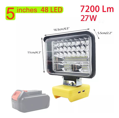 Linternas Led Portátiles Inalámbricas Para Dewalt 1