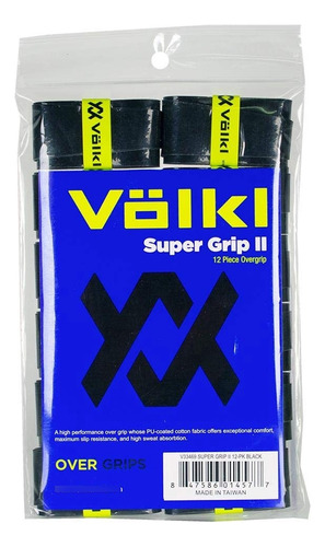 Volkl Super Grip Ii 12 Unidad Color Negro