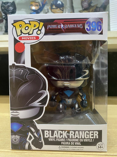 Boneco Funko Pop! Movies Power Rangers - Black Ranger #396