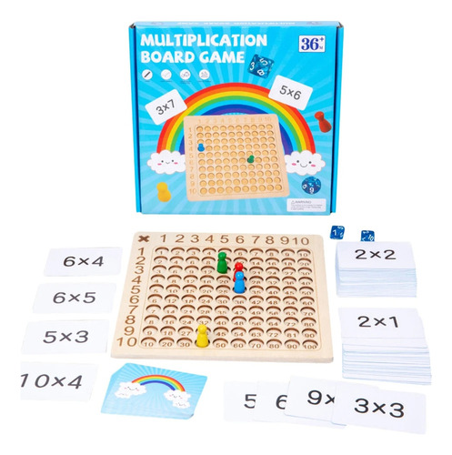 Juego De Mesa De Madera, Juguetes Educativos Montessori Math