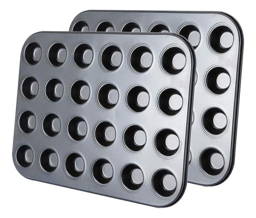 Moldes Antiadherentes Para Magdalenas Y Muffins De 24 Tazas