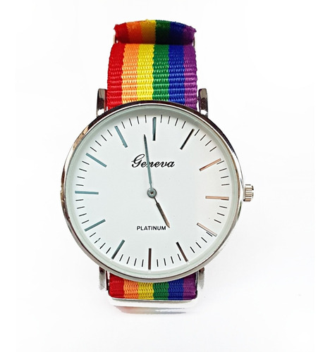 Reloj Pulsera Extensible Arcoíris Lgbt Orgullo Gay Colores