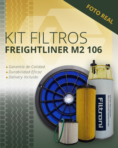 Combo Filtros Freightliner M2 106 42809/ 51715 /33634 /33812