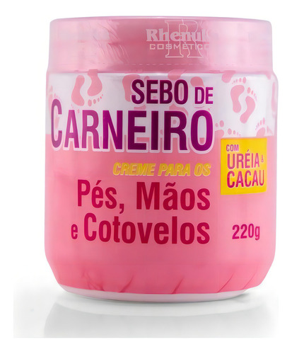 Creme Sebo De Carneiro 200g Anti Ressecamento E Rachaduras