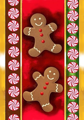 Toland Home Garden Gingerbread Men 12.5 X 18 Pulgadas Decora