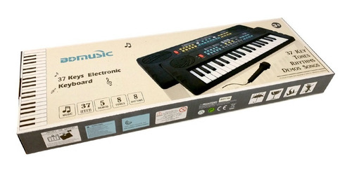 Imagen 7 de 10 de Teclado Órgano Music Rosa Micrófono 37teclas 8tonos Bd37172r
