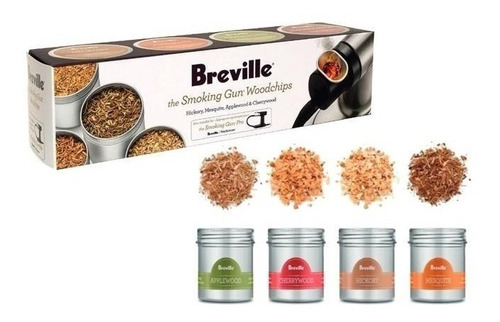 Woodchips Astillas De Madera Para Ahumar 4 Sabores Breville 