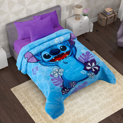 Cobertor Serenity Individual Stitch Surf - Providencia Color Celeste