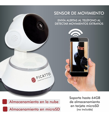 Camara Ip Wifi De Interior Seguridad Vigilancia Hd