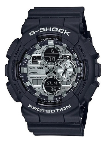 Reloj Casio G-shock Ga-140gm-1a1 200m Color de la malla Negro Color del bisel Negro Color del fondo Plateado