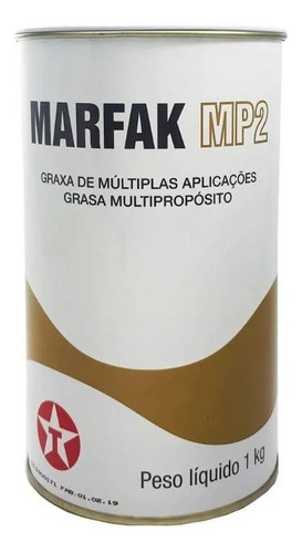 Graxa Texaco Marfak Gma2 Multiplas Aplicações 1kg