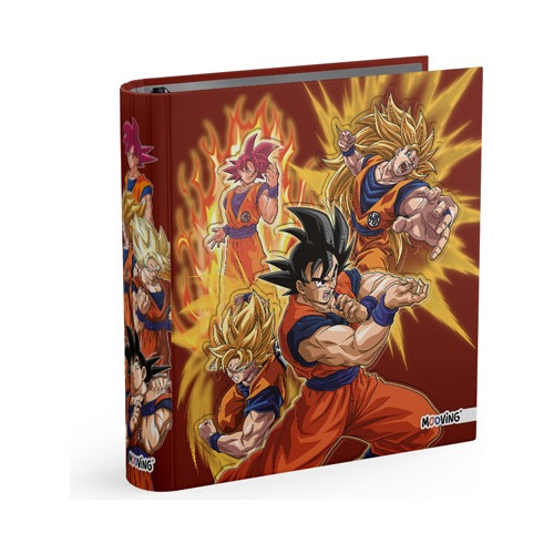 Carpeta Escolar N3 3x40 3 Anillos Mooving Dragon Ball