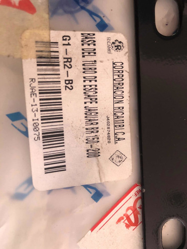 Imagen 3 de 5 de Base De Tubo De Escape. Moto Jaguar 150-200 Bas-10 B-9