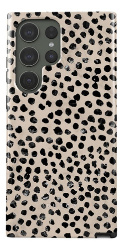 Funda Para Galaxy S23 Ultra Negro Polka Dots Pattern Nude Al