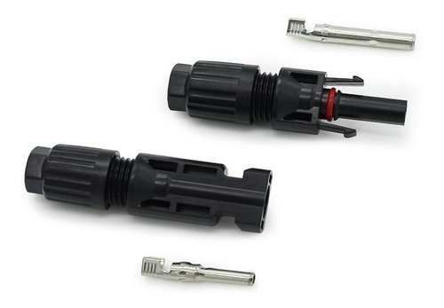 100 Pares De Conector Mc4 Plug Solar Atacado