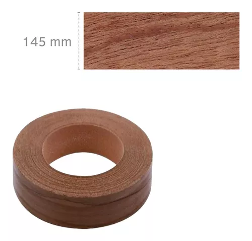 Cinta de Sapele Borde de canto de chapa de madera de caoba de 5 x 120 con  adhesivo prepegado