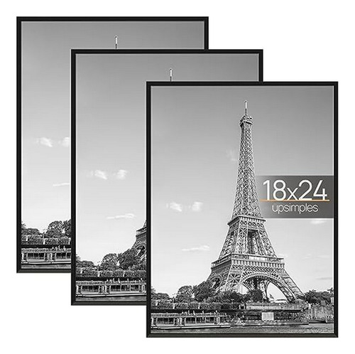 Marco Para Pósteres 18x24 Negro, 3 Pack
